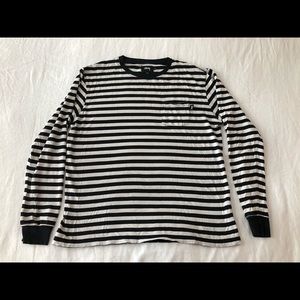 Stussy NYC long sleeve stripes shirt size L